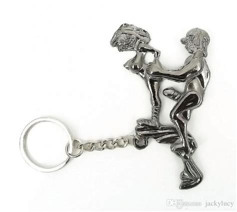 mens womens movable make love keychain sex key ring fashion key fob car key chain for valentine