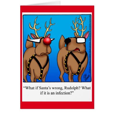 Funny Reindeer Humor Christmas Greeting Card Zazzle