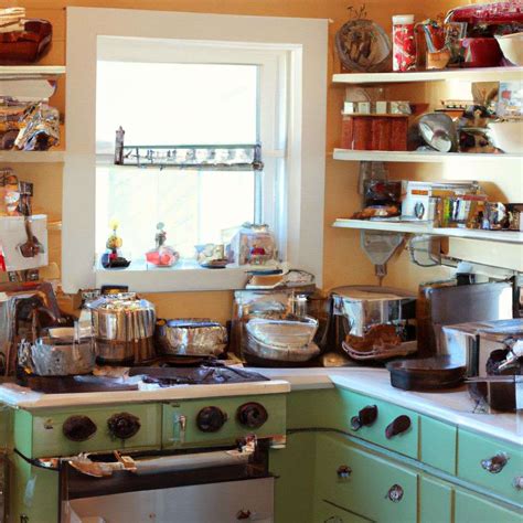 retro kitchen appliances  gourmet pantry