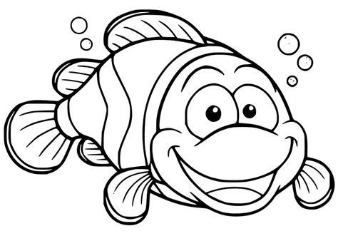 clownfish  kid coloring page  printable coloring pages  kids