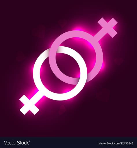 lesbian symbol royalty free vector image vectorstock