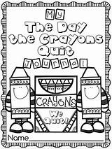Crayons Quit Daywalt Drew Literacy Unit Preview sketch template