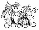 Killer Outer Klowns Space Coloring Pages Template Deviantart sketch template