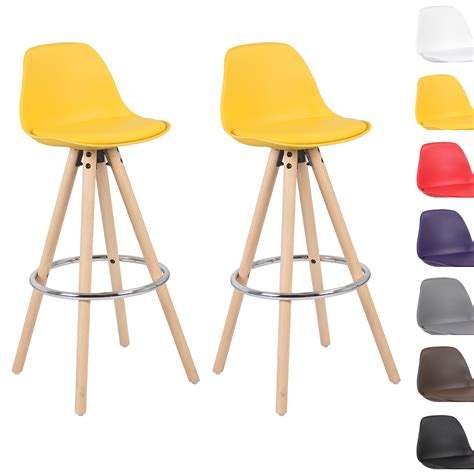 2 x bar stools with backs faux leather wood chairs breakfast luxury stools u087 ebay
