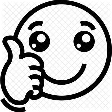 Thumbs Up Emoji Icon Of Line Style Available In Svg Png Eps Ai