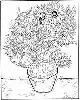 Coloring Pages Impressionist Getcolorings Gogh Van sketch template