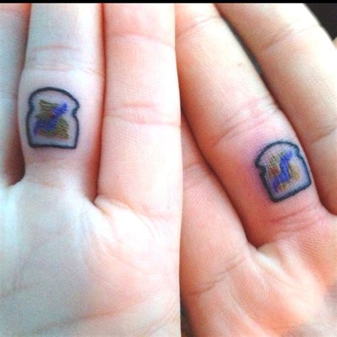 Matching Peanut Butter Jelly Tattoos Pb And J Time