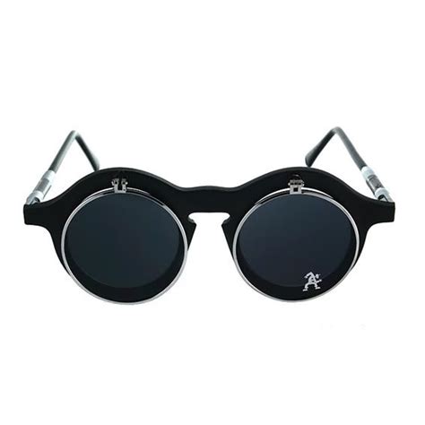 Hi Tek Alexander Round Flip Up Sunglasses Ht 008 Hitek