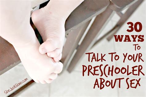 30 ways to talk to your preschooler about sex