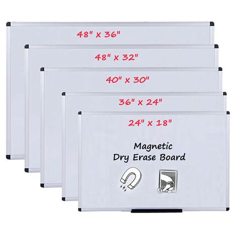 pro magnetic dry erase board whiteboard marker board silver aluminium body surf avenue mall