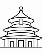 Temple Heaven Beijing Pechino Supercoloring Geroglifici Designlooter sketch template