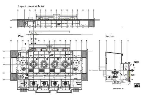 industrial factory floor plan  machinery cad drawing cadbull