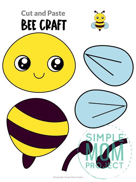 printable bumble bee craft template simple mom project