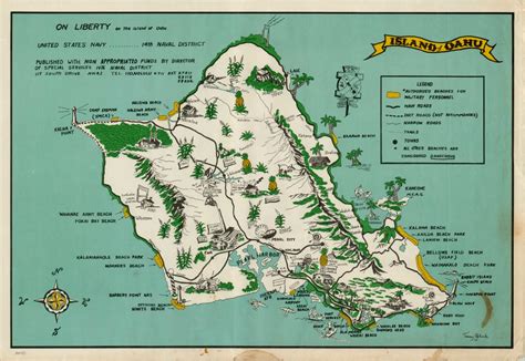 island  oahu curtis wright maps
