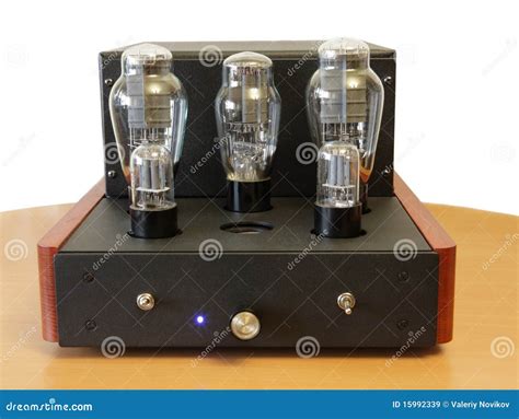 vacuum tube amplifier stock image image  blue amplifier