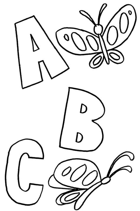 coloring page  kids  alphabets printable coloring pages