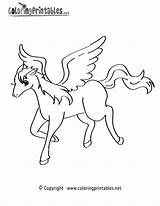 Coloring Pages Pegasus Printable Fantasy Print Color Kids Thank Please Printables Popular sketch template