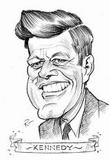 Kennedy Caricatures Presidential Caricature Jfk Caricaturas Tom Tomrichmond Lapiz Famosos Historieta Fitzgerald sketch template