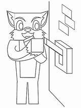 Coloring Pages Stampy Cat Stampylongnose Minecraft Nose Getcolorings Getdrawings Paid Vector Colorings Stamp sketch template