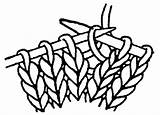 Knit Drawing Stitch Knitting Yarn Clipart Stitches Gif Cable Also Cast Between sketch template