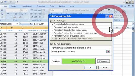 conditional formatting  excel  youtube