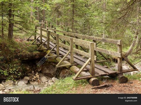 wooden bridge  image photo  trial bigstock