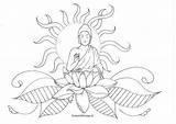 Boeddha Buddist sketch template