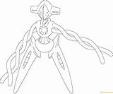 Pokemon Coloring Pages Deoxys Color Printable Print Drawing Coloringpagesonly Categories sketch template