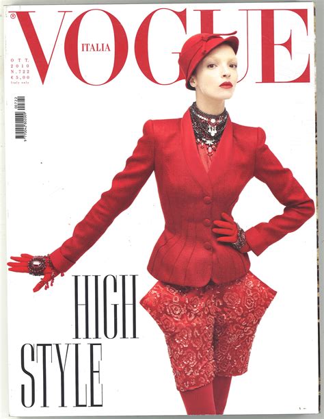 vogue italia no 722 oct 2010 italy original foreign fashion etsy