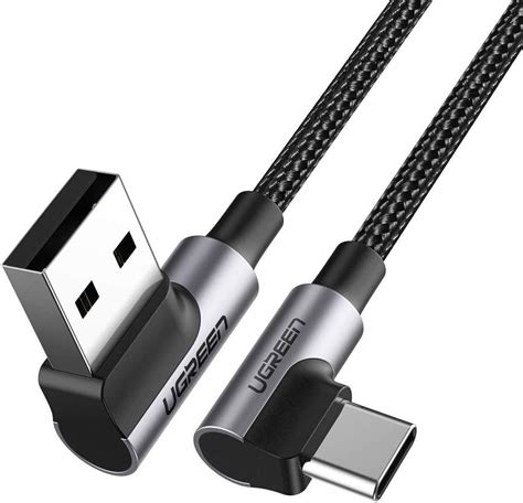 ugreen usb  cable  degree  angle ft usb   type  fast charger compatible