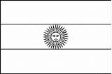 Argentina Flag Coloring Pages Flags Printable Popular Drawings Coloringhome Kids sketch template