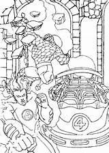Fantastic Four Coloring Pages sketch template