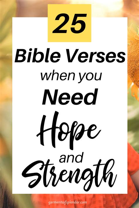 bible verses  hope  strength