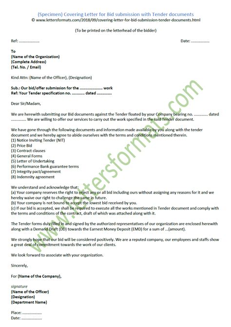 contoh transmittal letter  tender dokumen boris paige