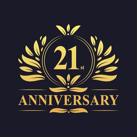 st anniversary design luxurious golden color  years anniversary logo  vector art