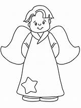 Coloring Angels Angel Printable Pages Boy Print Little Color Clipart Colouring Preschool Sheets Book Gabriel Christmas Kids Cartoons Library Drawings sketch template