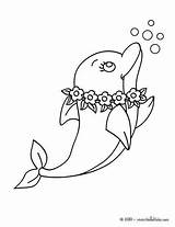 Dolphin Coloring Pages Lovely Color Hellokids Cute Print Dolphins sketch template