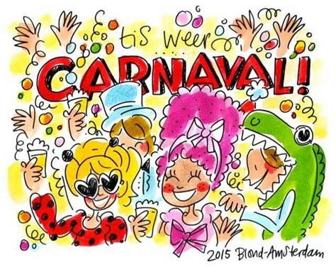 carnaval blond amsterdam carnaval illustraties