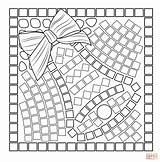Mosaic Coloring Christmas Pages Bell Kids Printable Roman Print Colouring Mosaics Cat Template Sheets Templates Adult Mosaico Para Getdrawings Bells sketch template