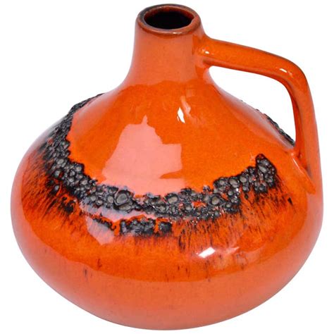 ceramano rubin west german fat lava vase at 1stdibs