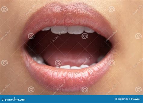 womans mouth open royalty  stock photo image