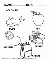 Color Printable Kids Objects Object Teach Coloring Correct Printables Pages Print Let Sheets Colored Freeprintableonline sketch template