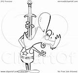 Swallowing Sword Circus Entertainer Illustration Man Toonaday Royalty Clipart Cartoon Vector 2021 sketch template