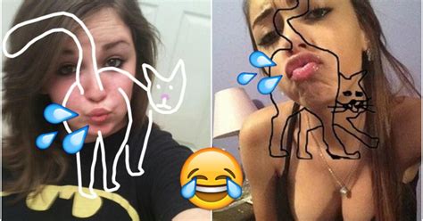 no offence ladies but that duck face selfie looks like a cat s ass