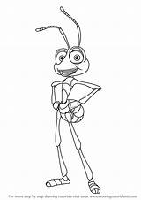 Life Flik Bugs Draw Bug Step sketch template