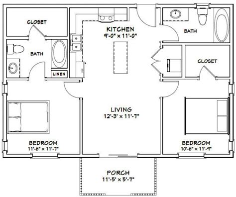 bedroom    bath open floor plan floorplansclick
