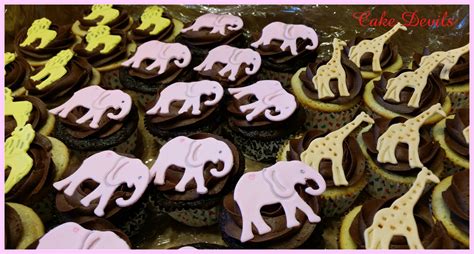 lion elephant giraffe cupcake toppers handmade edible