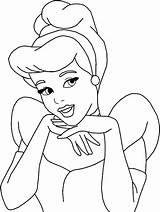 Cinderella Princess sketch template