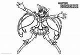 Glitter Force Coloring Pages Precure Happy Girl Printable Color Kids sketch template