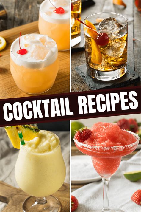 easy cocktail recipes mixed drinks   insanely good